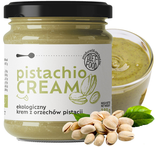 Krem z orzechów pistacji BIO Pistachio Cream Diet-Food 180 g