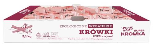 Krówki wegańskie bezmleczne bezglutenowe - Toffi BIO 2,1 kg Super Krówka