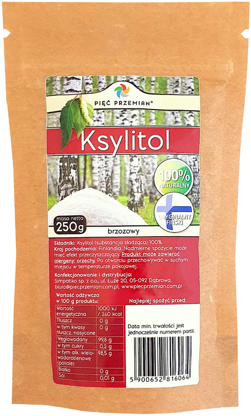 Ksylitol fiński brzozowy 250 g Pięć Przemian