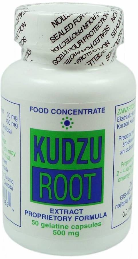 Kudzu Root ekstrakt 500 mg 50 kaps. - suplement diety kanadyjskie K&K BIO+ - Biopol