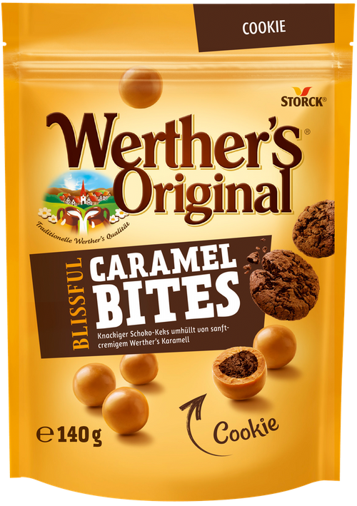 Kulki karmelowe z ciastkami 140 g Werther's Original Blissful Caramel Bites Cookie 