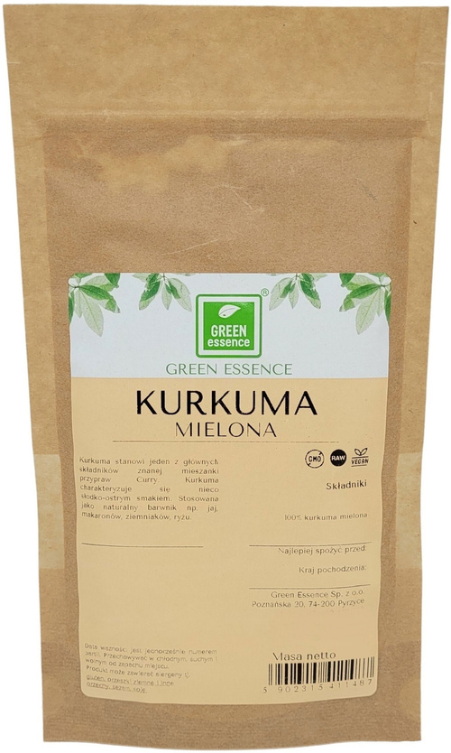 Kurkuma mielona 200 g - naturalny barwnik