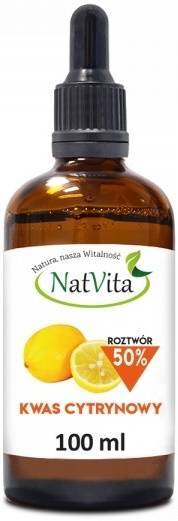 Kwas cytrynowy 50% kwasek 100 ml - NatVita