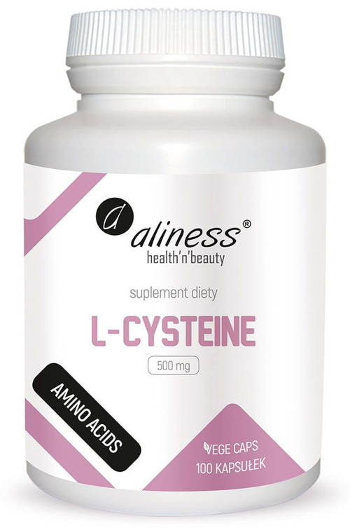 L-Cysteine 500 mg L-Cysteina aminokwas 100 kaps. Vege Aliness - suplement diety