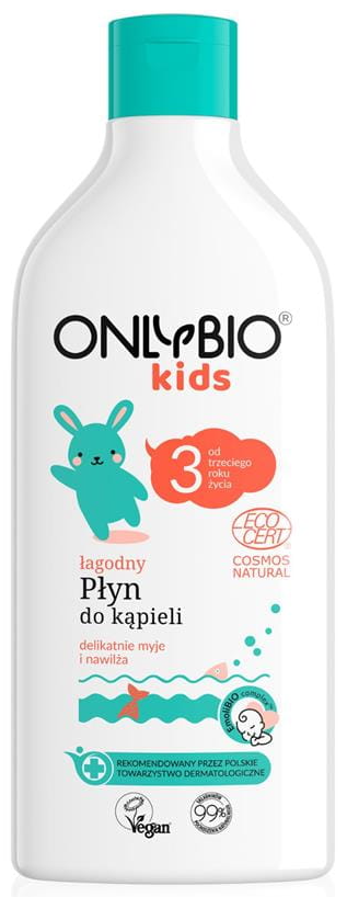 Łagodny płyn do kąpieli od 3. roku życia OnlyBio Kids 500 ml