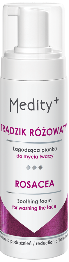 Łagodząca pianka do mycia twarzy 150 ml Medity+ Trądzik Różowaty AVA