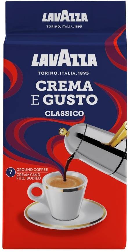 Lavazza Crema e Gusto Classico 250 g - kawa mielona