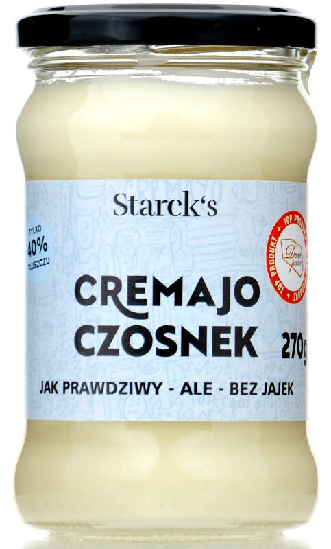 Majonez wegański Cremajo Czosnek 40% 270 g Starck's