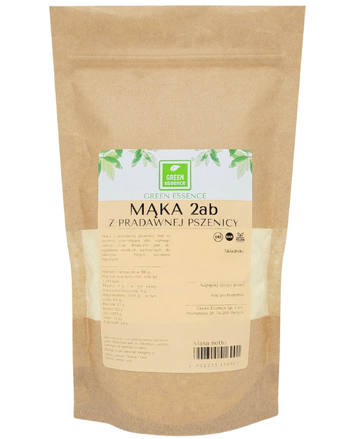 Mąka 2ab z pradawnej pszenicy 500 g lekka Low FODMAP - pradawna pszenica 