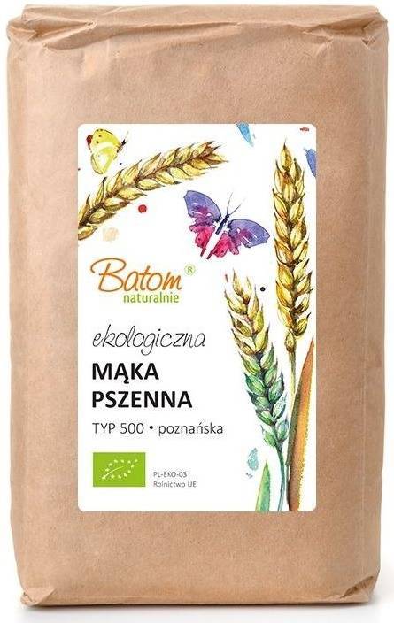 Mąka pszenna Typ 500 poznańska Ekologiczna Bio 1 kg Batom