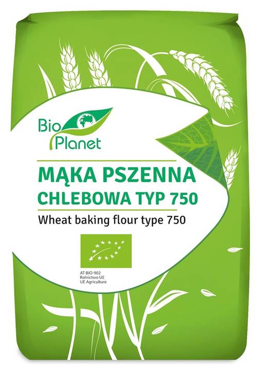 Mąka pszenna chlebowa TYP 750 Ekologiczna 1 kg - Bio Planet