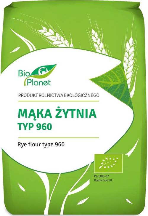 Mąka żytnia Typ 960 Ekologiczna 1 kg - Bio Planet