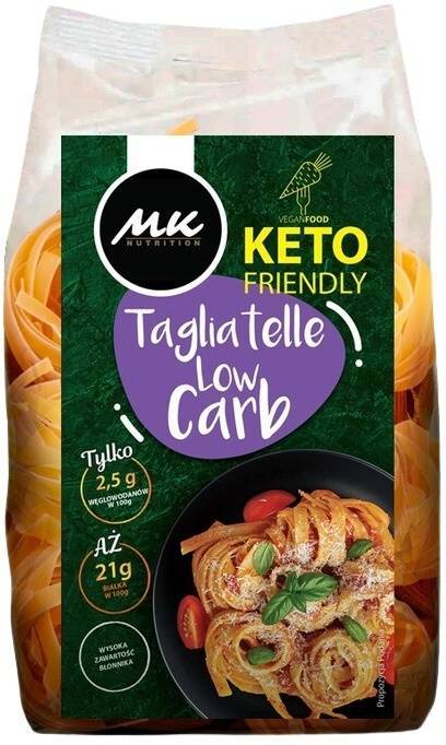 Makaron Keto Tagliatelle Low Carb tasiemki wstążki niskowęglowodanowy 250 g MK Nutrition