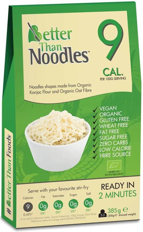 Makaron Konjac Noodles Bezglutenowy BIO 385 g Better Than Foods - KETO