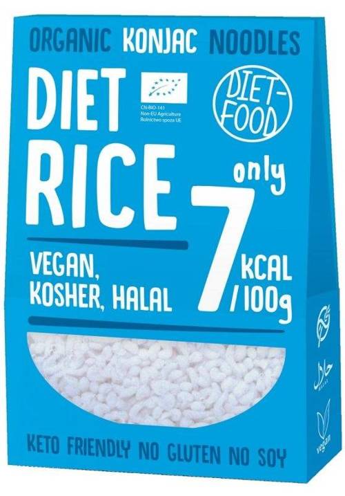 Makaron Konjac Shirataki Ryż BIO 300 g Diet Food Rice - Dieta Keto