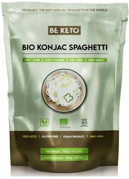 Makaron Konjac Spaghetti 320 g BeKeto Bio Organic Bezzapachowy