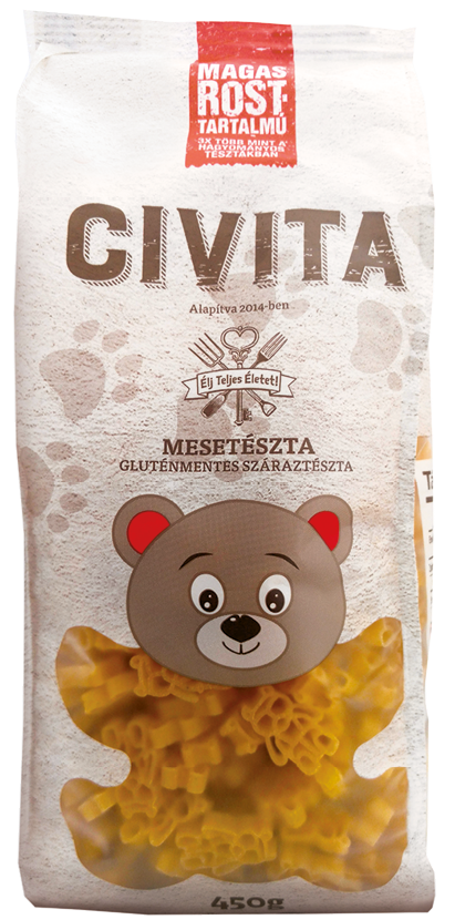 Makaron kukurydziany Bezglutenowy Misie Teddy 450 g Civita High Fibre