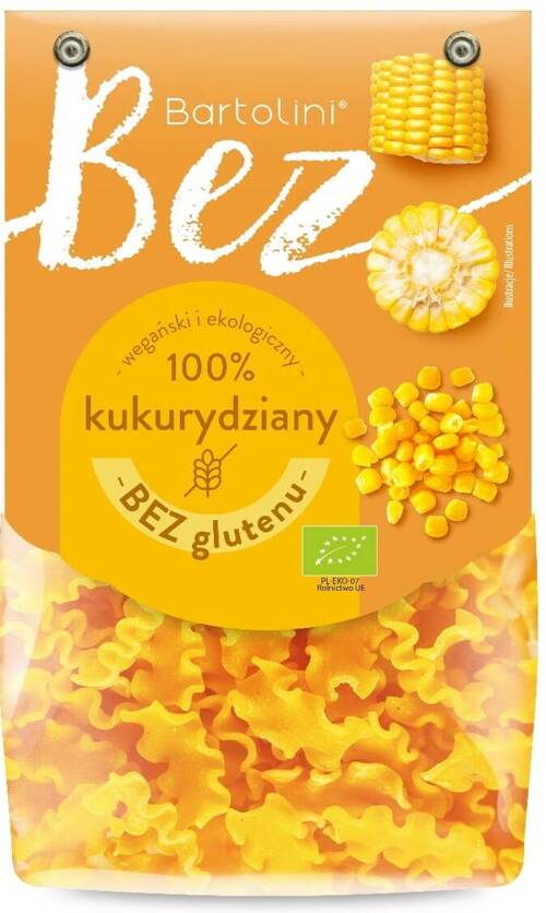 Makaron kukurydziany Fala BIO Bezglutenowy 250 g Bartolini