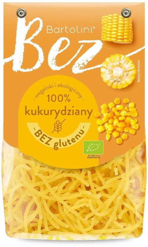 Makaron kukurydziany Krajanka BIO Bezglutenowy 250 g Bartolini