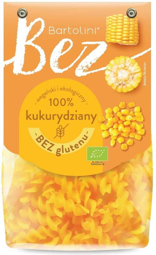 Makaron kukurydziany Świderki BIO Bezglutenowy 250 g Bartolini