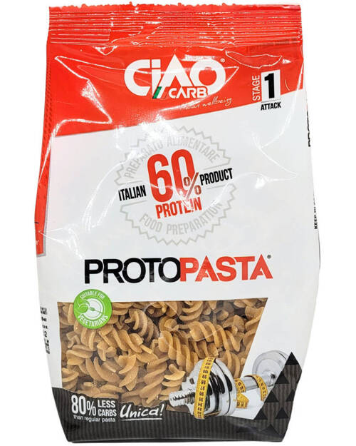 Makaron proteinowy 60% Świder 200 g Ciao Carb ProtoPasta