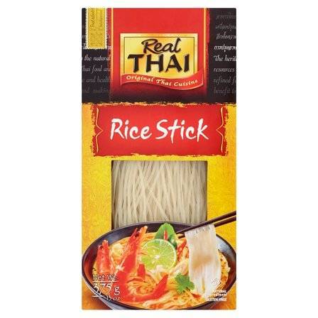 Makaron ryżowy 1 mm - wstążka 375 g - Real Thai