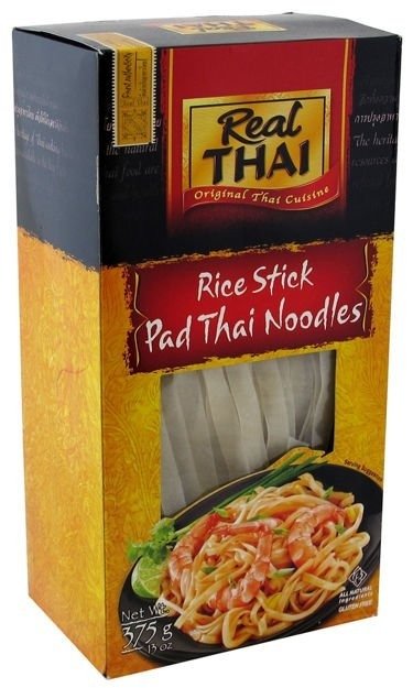 Makaron ryżowy 10mm Pad Thai - wstążka 375 g - Real Thai