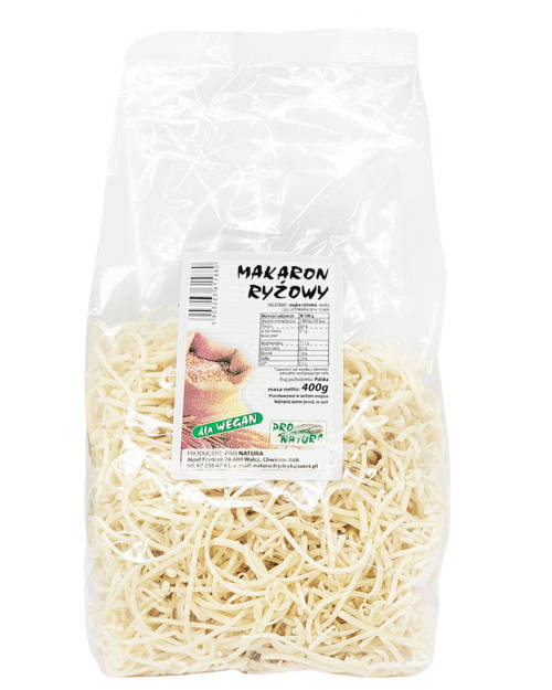 Makaron ryżowy - nitki 400 g - Pro Natura