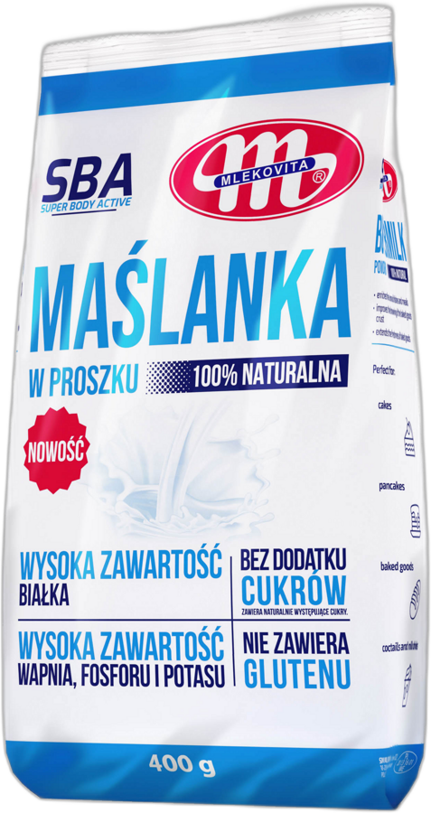 Maślanka w proszku Super Body Active Mlekovita 400 g