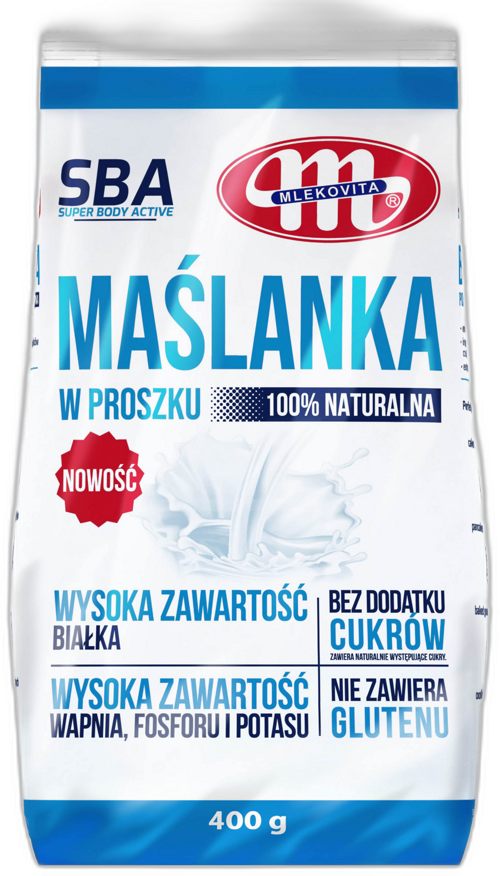 Maślanka w proszku Super Body Active Mlekovita 400 g