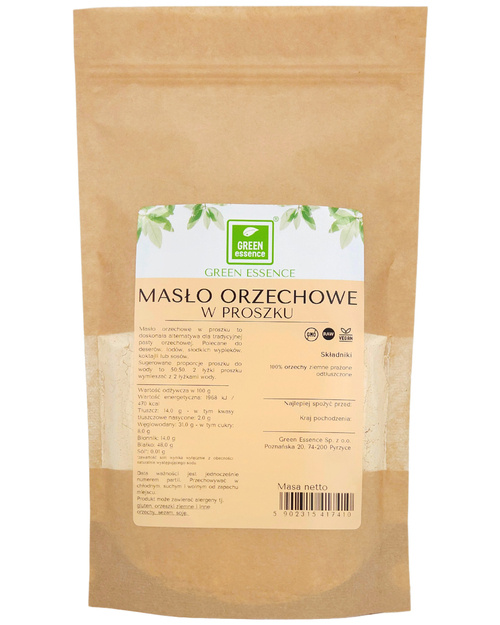 Masło orzechowe w proszku Naturalne 250 g Peanut Butter Pure - pasta orzechowa