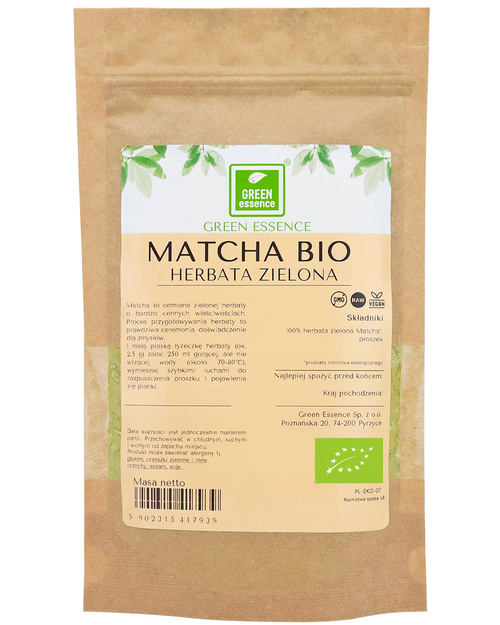 Matcha BIO herbata zielona 100 g proszek