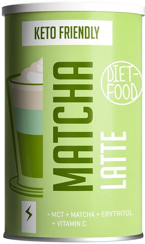 Matcha Latte Keto + Olej MCT Erytrytol i Witamina C 300 g Diet Food