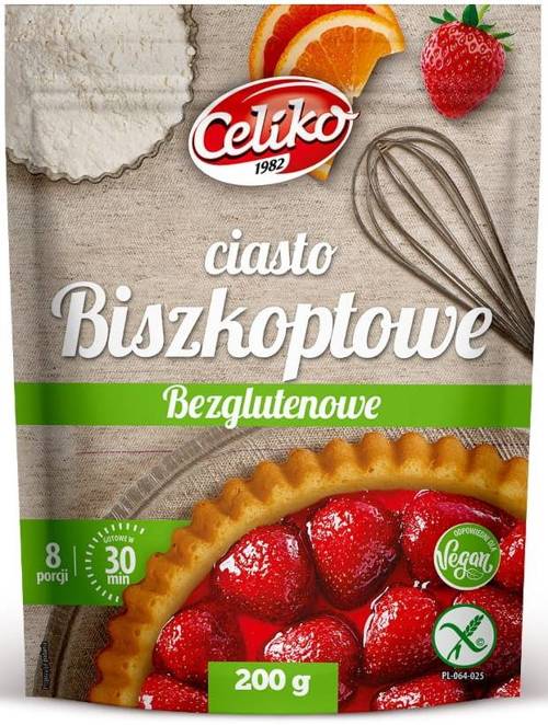 Mieszanka na Ciasto Biszkoptowe Bezglutenowe 200 g - Celiko