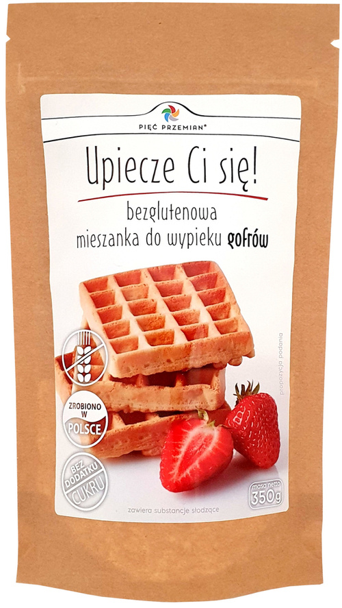 Mieszanka na gofry Bezglutenowa 350 g Pięć Przemian Upiecze Ci się!