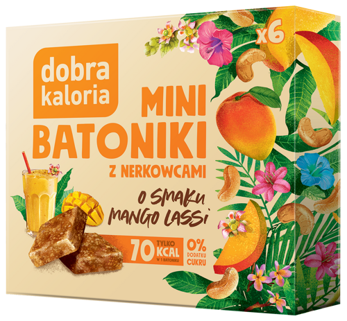 Mini batoniki z nerkowców Mango Lassi 102 g Dobra Kaloria