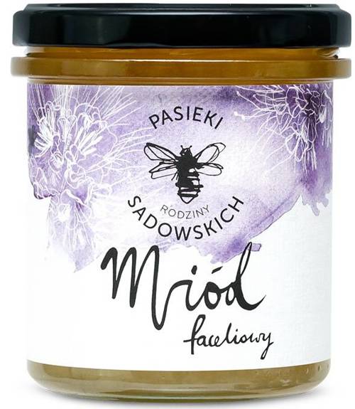 Miód faceliowy - nektarowy naturalny 450 g - Pasieki Rodziny Sadowskich