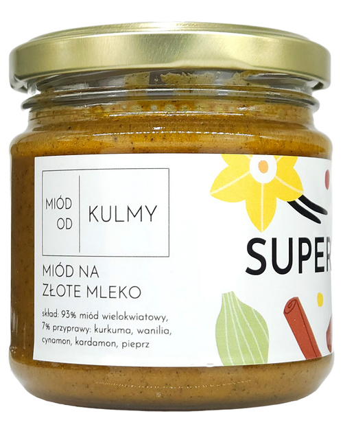 Miód na Złote Mleko Superfood 200 g Miód od Kulmy