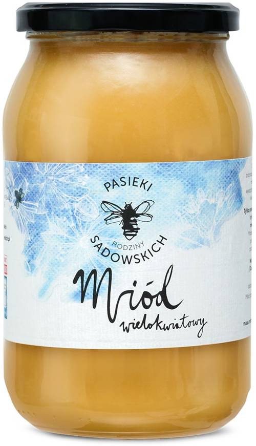 Miód wielokwiatowy - nektarowy naturalny 1200 g - Pasieki Rodziny Sadowskich