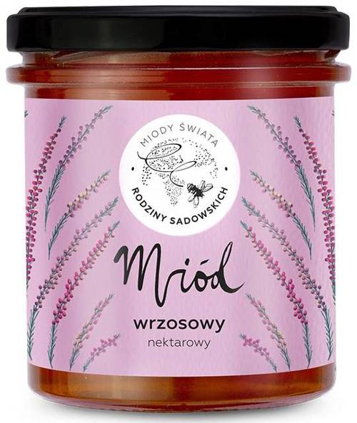 Miód wrzosowy - nektarowy 450 g - Pasieki Rodziny Sadowskich