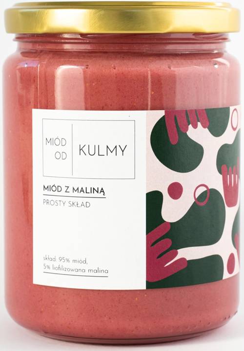 Miód z maliną - naturalny świeży 200 g - Miód od Kulmy