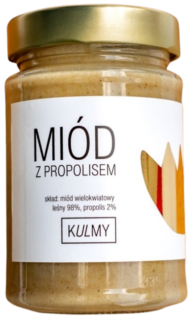 Miód z propolisem - naturalny świeży 350 g - Miód od Kulmy