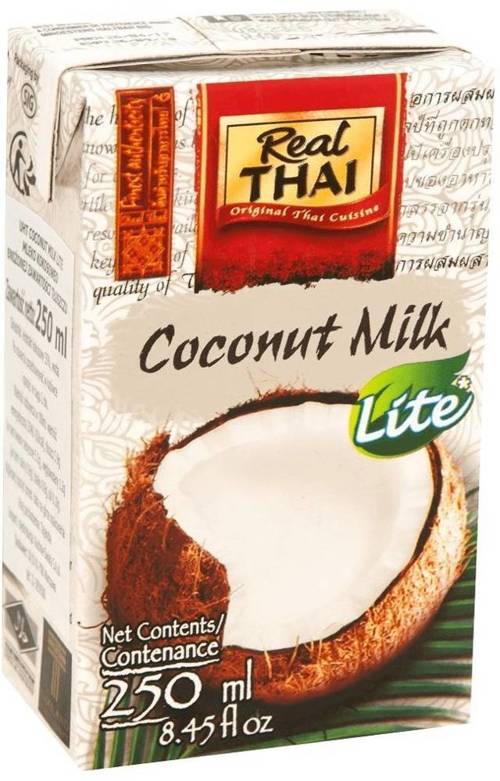 Mleczko kokosowe Coconut Milk LITE kartonik 250 ml Real Thai 