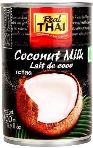 Mleczko kokosowe Coconut Milk, puszka 400 ml - Real Thai