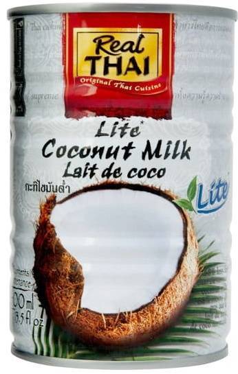 Mleczko kokosowe Light 400ml (Bez gumy guar) - Real Thai