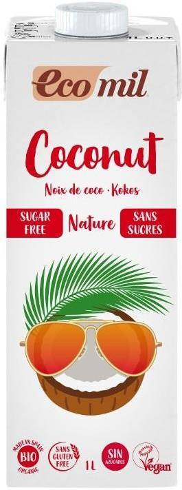 Napój kokosowy Bez Cukru mleko kokosowe Bio 1 L EcoMil