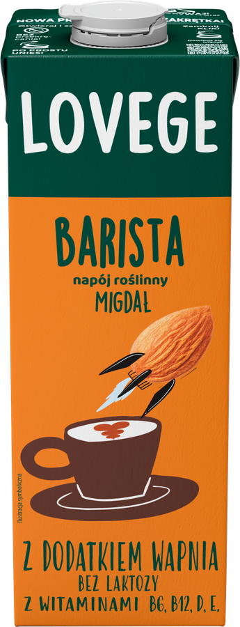 Napój migdałowy 1 L Sante Lovege Barista - dla baristów