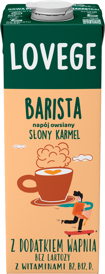 Napój owsiany Słony Karmel 1 L Sante Lovege Barista - dla baristów