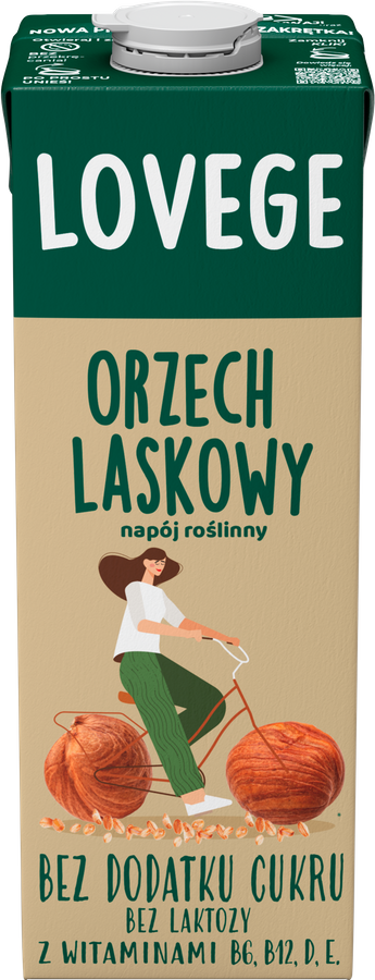 Napój roślinny Orzech Laskowy Bez Cukru 1 L Sante Lovege