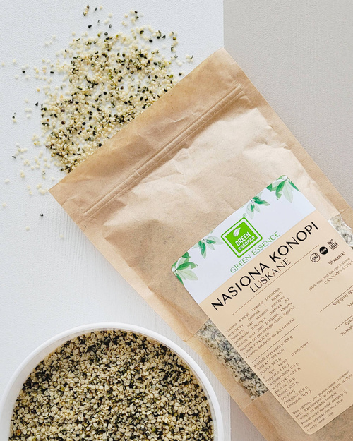 Nasiona konopi łuskane 250 g konopie Cannabis sativa białko roślinne